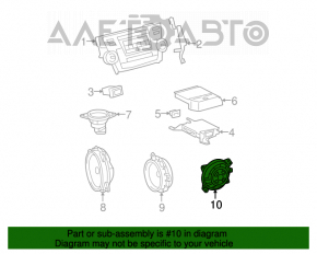 Сабвуфер Toyota Highlander 08-13 JBL