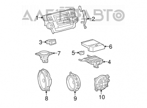 Сабвуфер Toyota Highlander 08-13 JBL