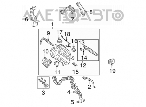 Печка в сборе 3 ряд Toyota Highlander 08-13