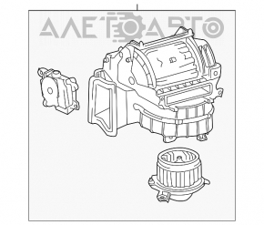 Печка в сборе Toyota Highlander 08-10