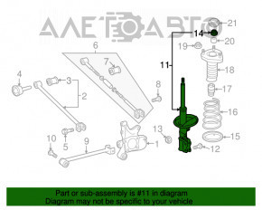 Amortizor spate dreapta Toyota Highlander 08-13 hibrid