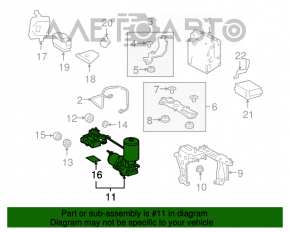 Booster de frână Toyota Highlander 08-13 hibrid