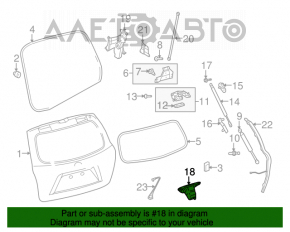 Camera de vizionare spate pentru Toyota Highlander 08-13