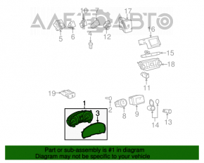 Tabloul de bord Toyota Highlander 08-13 SUA hibrid