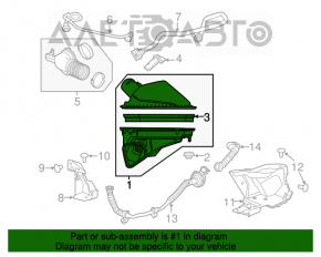 Corpul filtrului de aer Chevrolet Camaro 16- 3.6