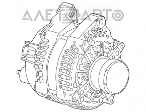 Generatorul Chevrolet Camaro 16- 3.6 pentru piese, capacul din spate, clema