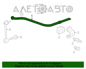 Stabilizator spate pentru Chevrolet Camaro 16-20mm