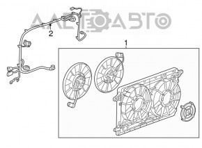 Difuzorul carcasei radiatorului asamblat Chevrolet Volt 16-