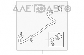 Bobina de aer condiționat a compresorului condensatorului secundar Ford Mustang mk6 15-17