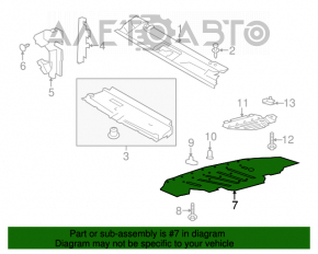 Protecție pentru bara față Ford Mustang mk6 15-17 pre-restilizare 3.7 5.0 nou neoriginal