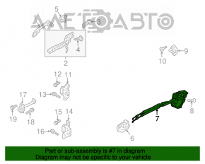 Замок двери передней левой Mazda CX-5 13-16