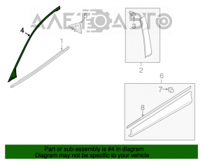 Garnitura ușii din față dreapta superioară Mazda CX-5 13-16