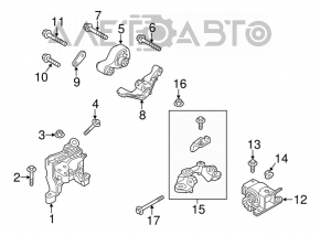 Подушка двигателя правая Mazda CX-5 13-16 2.0