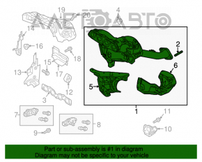 Colectorul de evacuare cu catalizator pentru Mazda CX-5 13-16 FWD 2.0