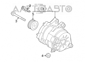 Generatorul Mazda CX-5 13-16 2.0, 2.5