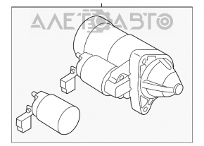 Стартер Mazda 3 14-18 BM новый OEM оригинал