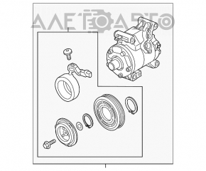 Компрессор кондиционера Mazda CX-5 13-16 2.0, 2.5 новый неоригинал VAN WEZEL