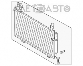 Radiatorul condensatorului de aer condiționat Mazda CX-5 13-16 2.0, 2.5