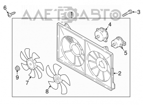 Paletele ventilatorului de răcire stânga Mazda CX-5 13-16