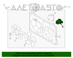 Motorul ventilatorului de răcire stânga Mazda CX-5 13-16