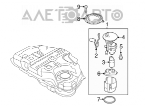 Pompă de combustibil Mazda CX-5 13-16 FWD 2.0, 2.5