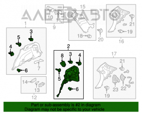 Capotă arc stânga Mazda CX-5 13-14 negru