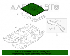 Пол багажника Mazda CX-5 13-16 черн