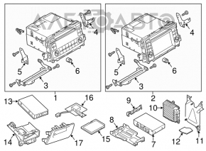 Монитор, дисплей, навигация Mazda CX-5 13-16 BOSE