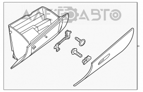 Перчаточный ящик, бардачок Mazda CX-5 13-16 черн