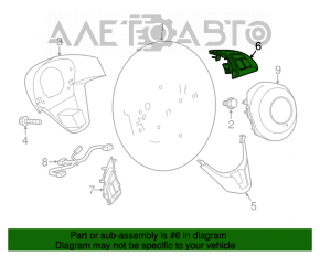 Кнопки управления на руле правое Mazda CX-5 13-16 тип 2