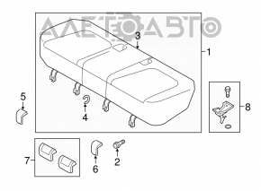 Scaunul șoferului Mazda CX-5 13-16 fără airbag, material textil negru