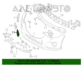 Grila radiatorului stânga pentru Mazda CX-5 13-15