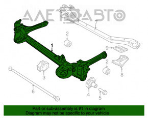 Балка задняя VW Beetle 12-19 порваны сайленты