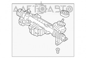 Рейка рулевая VW Jetta 11-18 USA ЭУР новый неоригинал MOTORHERZ