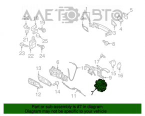 Blocare ușă spate dreapta VW CC 08-17