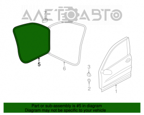 Garnitura ușii din față dreapta VW Tiguan 09-17