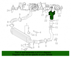 Supapa de accelerație Audi A6 C7 12-18 2.0 nou aftermarket HOTARU