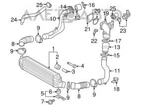 Дроссельная заслонка VW Atlas 18- 2.0T