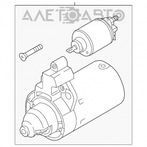 Стартер VW Tiguan 09-17