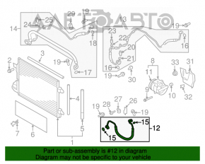 Bobina de condensare a compresorului de aer condiționat VW Tiguan 09-17