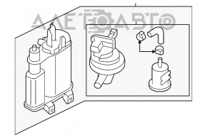 Canistra cu absorbant de cărbune VW CC 08-17