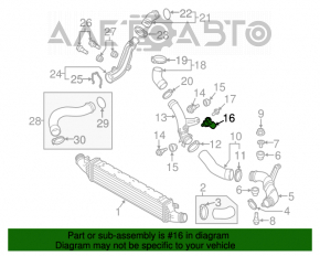 Senzor de supraalimentare VW CC 08-17 nou, neoriginal.