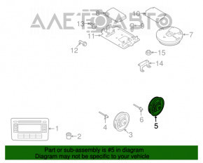 Difuzor spate stânga VW Tiguan 09-17