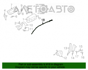 Perna de siguranță airbag cortina laterală stânga VW Tiguan 09-17