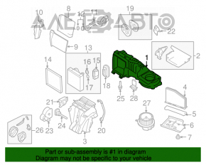 Corpul de încălzire gol VW Tiguan 09-17