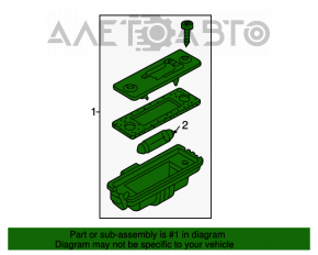 Lumina spate a barei dreapta VW Tiguan 09-17, nou OEM original.