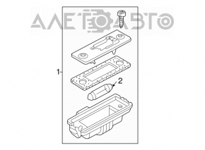 Iluminarea numărului de la ușa portbagajului stânga VW Tiguan 09-17 nou OEM original