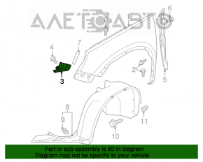 Suport aripi stânga VW Tiguan 09-17 nou OEM original