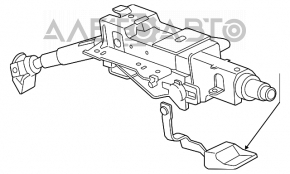 Рулевая колонка с карданчиком VW Tiguan 09-17 ржавая