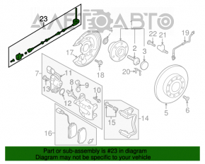 Senzor ABS spate stânga VW Tiguan 09-17